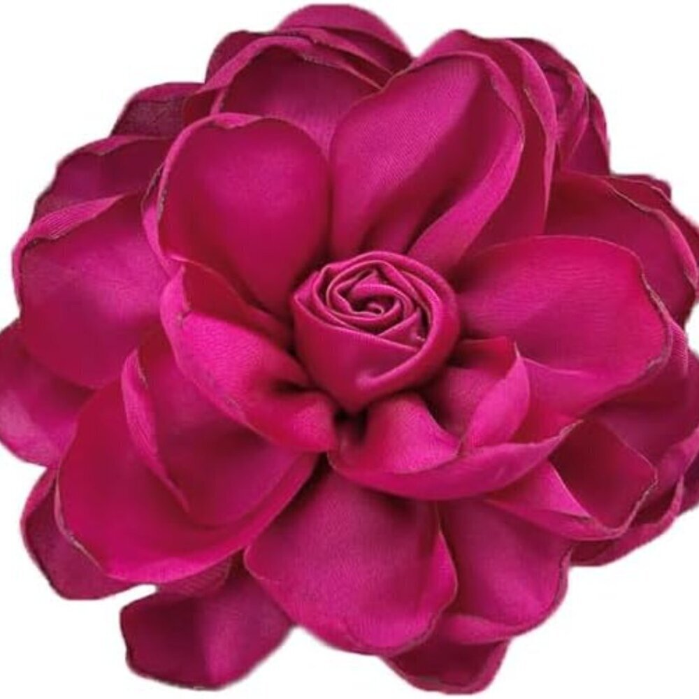 Dainty Fabric Rose Flower Large Brooch Lapel Pins Flower Brooches Pin Classic
